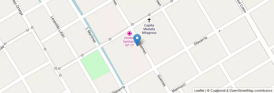 Mapa de ubicacion de Escuela de Educación Secundaria Técnica N° 1 de Esteban Echeverría en アルゼンチン, ブエノスアイレス州, Partido De Esteban Echeverría, Monte Grande.