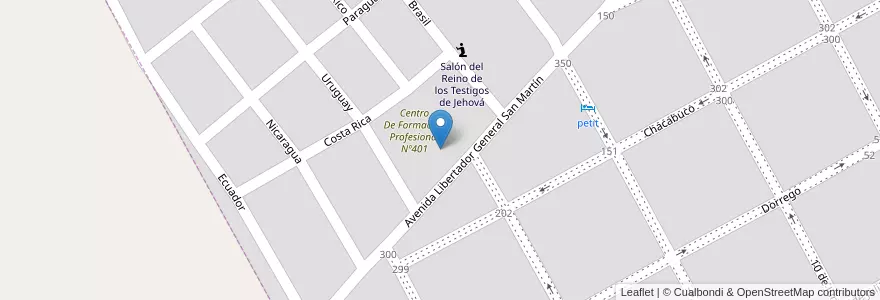 Mapa de ubicacion de Escuela De Educación Secundaria Técnica Nº 1 Almirante Guillermo Brown en Argentina, Provincia Di Buenos Aires, Partido De Alberti.