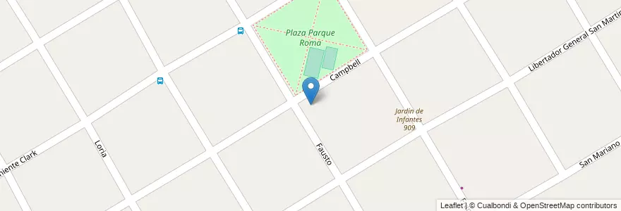Mapa de ubicacion de Escuela De Educación Secundaria Técnica Nº2 Ceferino Namuncurá en Argentinië, Buenos Aires, Partido De Almirante Brown, Glew.