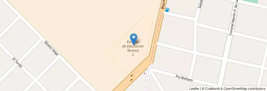 Mapa de ubicacion de Escuela de Educacion Tecnica 2 en Arjantin, Buenos Aires, Partido De Ituzaingó, Ituzaingó.