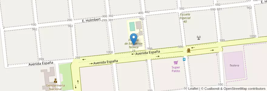 Mapa de ubicacion de Escuela de Educación Técnica 23 en Argentinien, Misiones, Departamento Concepción, Municipio De Concepción De La Sierra, Concepción De La Sierra.