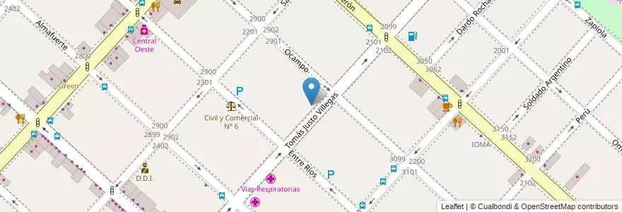 Mapa de ubicacion de Escuela de Educación Técnica N° 4 en Arjantin, Buenos Aires, Partido De La Matanza, San Justo.
