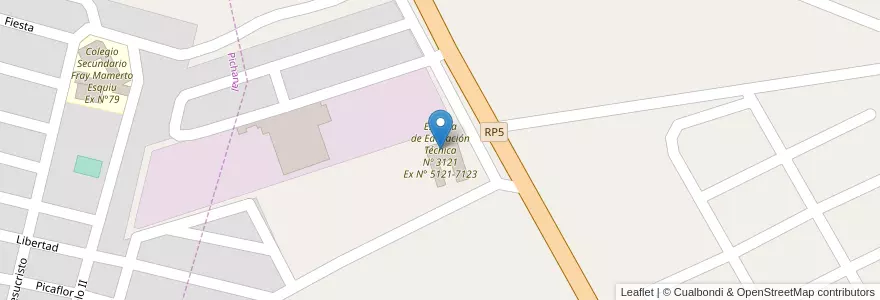 Mapa de ubicacion de Escuela de Educación Técnica Nº 3121 Ex N° 5121-7123 en 아르헨티나, Salta, Orán, Municipio De Pichanal.