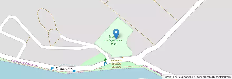 Mapa de ubicacion de Escuela de Equitación ROG en Argentina, Partido De Patagones, Carmen De Patagones.