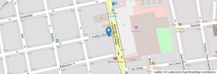 Mapa de ubicacion de Escuela de Formación Educativa y Deportiva Infantil, Parque Chacabuco en 阿根廷, Ciudad Autónoma De Buenos Aires, 布宜诺斯艾利斯.