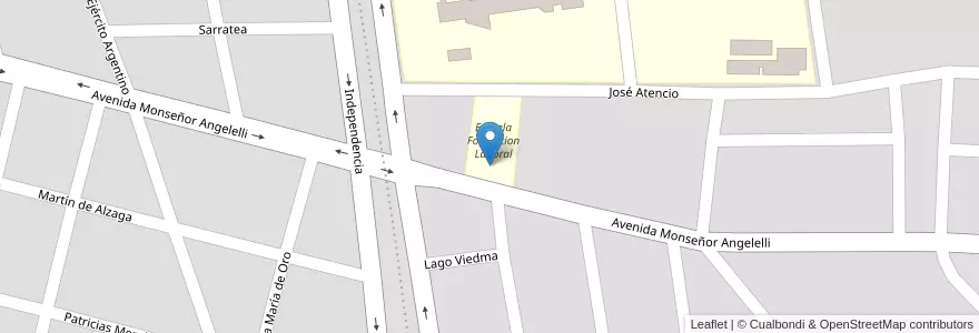 Mapa de ubicacion de Escuela de Formacion Labora en アルゼンチン, ラ・リオハ州, Departamento Capital, La Rioja.