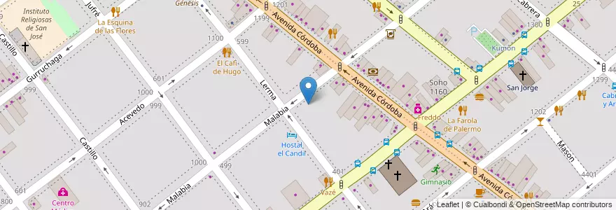 Mapa de ubicacion de Escuela de Fotografía Motivarte, Villa Crespo en 아르헨티나, Ciudad Autónoma De Buenos Aires, 부에노스아이레스, Comuna 15.