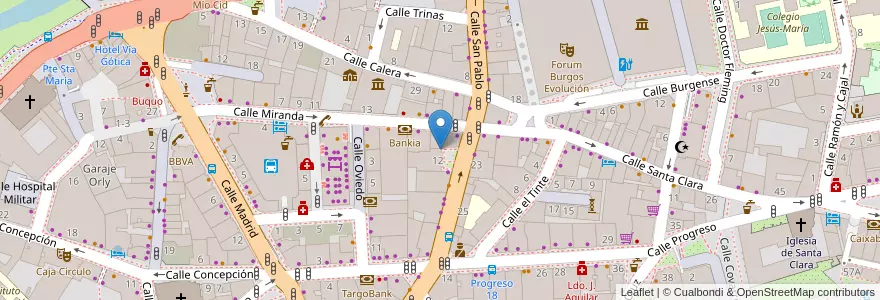 Mapa de ubicacion de Escuela de Informática de Burgos en Испания, Кастилия И Леон, Бургос, Alfoz De Burgos, Burgos.