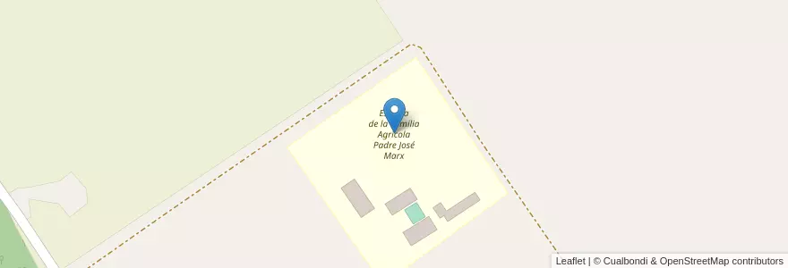 Mapa de ubicacion de Escuela de la Familia Agrícola Padre José Marx en الأرجنتين, Misiones, Departamento Oberá, Municipio De Campo Viera.