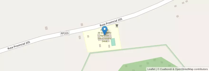 Mapa de ubicacion de Escuela de la Familia Agrícola San Cristóbal 0464 en 阿根廷, Misiones, Departamento Capital, Municipio De Fachinal.