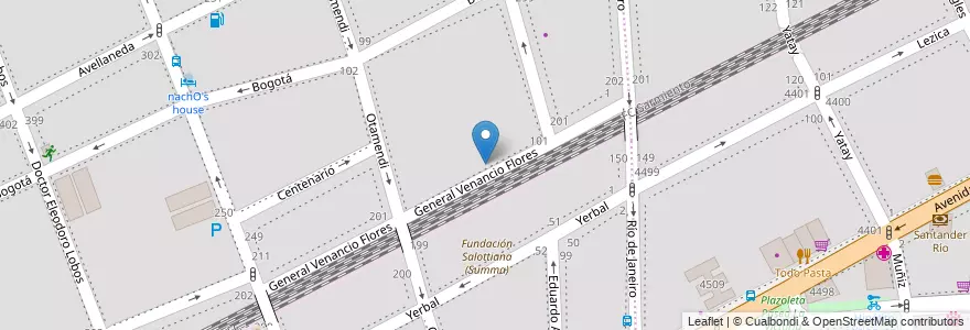 Mapa de ubicacion de Escuela de la Paz, Caballito en アルゼンチン, Ciudad Autónoma De Buenos Aires, ブエノスアイレス, Comuna 6.