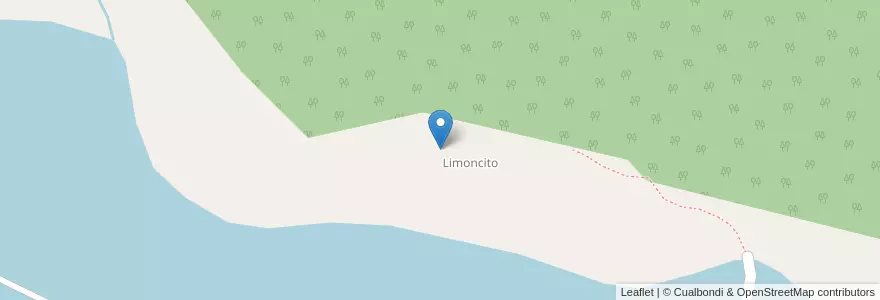 Mapa de ubicacion de Escuela de Limoncito en Arjantin, Salta, Departamento Iruya, Municipio Isla De Cañas.