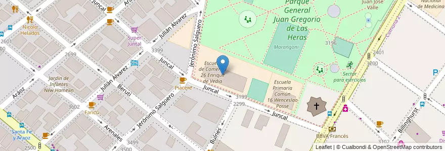 Mapa de ubicacion de Escuela de Maestros (anexo 04), Palermo en Argentine, Ciudad Autónoma De Buenos Aires, Buenos Aires, Comuna 14.