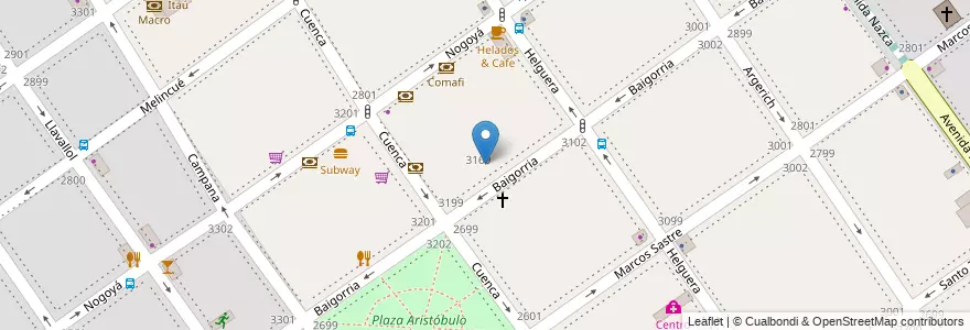 Mapa de ubicacion de Escuela de Música 03, Villa del Parque en Argentine, Ciudad Autónoma De Buenos Aires, Buenos Aires, Comuna 11.