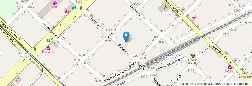 Mapa de ubicacion de Escuela de Música 04, Villa Soldati en アルゼンチン, Ciudad Autónoma De Buenos Aires, ブエノスアイレス, Comuna 8.
