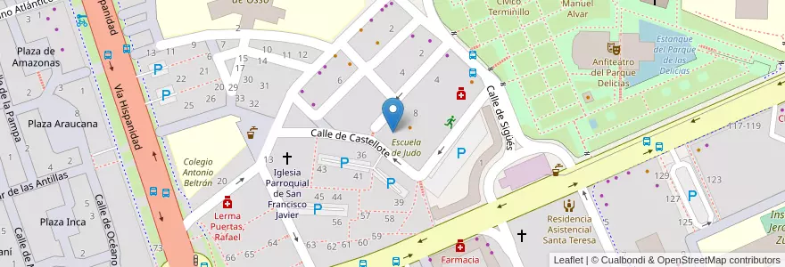 Mapa de ubicacion de Escuela de música Atempo en Spanien, Aragonien, Saragossa, Zaragoza, Saragossa.