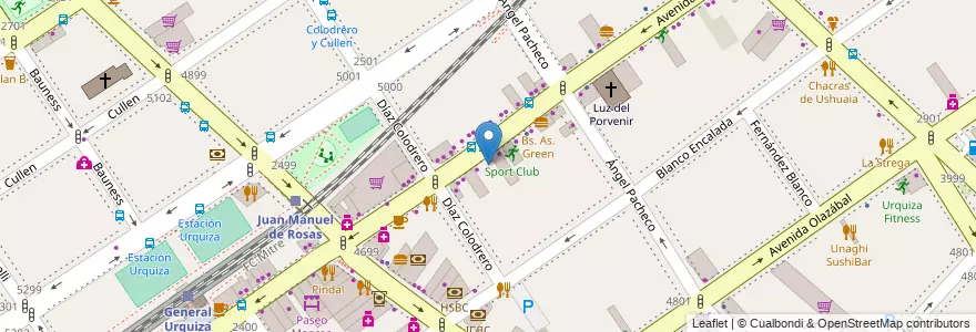 Mapa de ubicacion de Escuela de Música en Clave, Villa Urquiza en Argentina, Autonomous City Of Buenos Aires, Comuna 12, Autonomous City Of Buenos Aires.