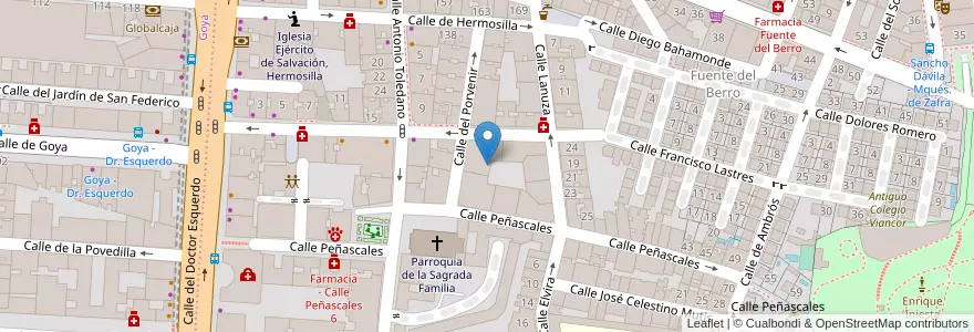 Mapa de ubicacion de Escuela de Música Sigfredo en İspanya, Comunidad De Madrid, Comunidad De Madrid, Área Metropolitana De Madrid Y Corredor Del Henares, Madrid.