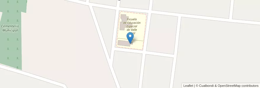 Mapa de ubicacion de Escuela de Nivel Inicial 18 Profesora Gladys Noemí Peralta en アルゼンチン, サンフアン州, Valle Fértil.