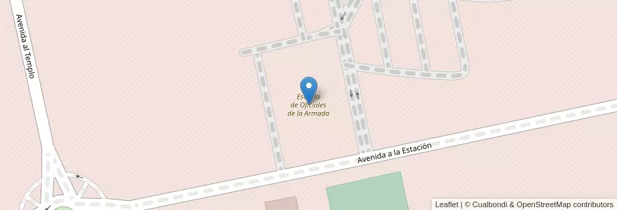 Mapa de ubicacion de Escuela de Oficiales de la Armada en Argentina, Provincia Di Buenos Aires, Partido De Coronel De Marina Leonardo Rosales.