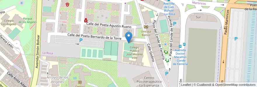 Mapa de ubicacion de Escuela de Patinaje Al-Andalus en Spanien, Andalusien, Málaga, Málaga-Costa Del Sol, Málaga.