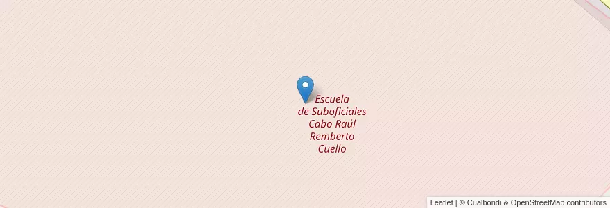 Mapa de ubicacion de Escuela de Suboficiales Cabo Raúl Remberto Cuello en 阿根廷, Córdoba, Departamento Colón, Pedanía Cañas.