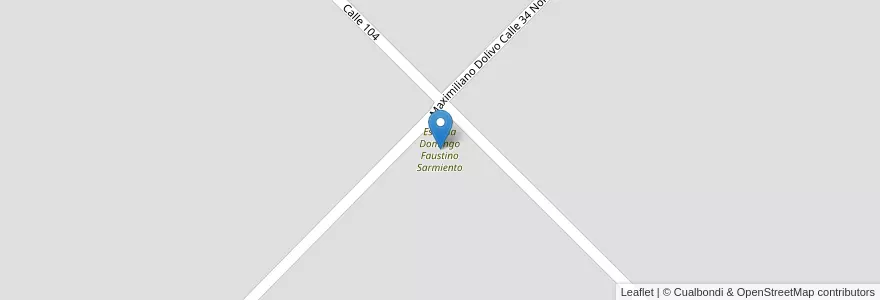 Mapa de ubicacion de Escuela Domingo Faustino Sarmiento en Argentina, Córdoba, Departamento Colón, Pedanía Cañas, Municipio De Colonia Caroya, Colonia Caroya.