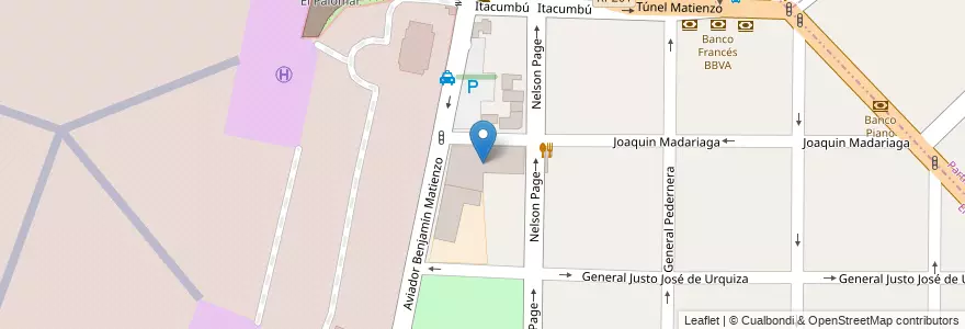 Mapa de ubicacion de Escuela EGB N°5 Teniente Benjamín Matienzo en Arjantin, Buenos Aires, Partido De Morón, El Palomar.