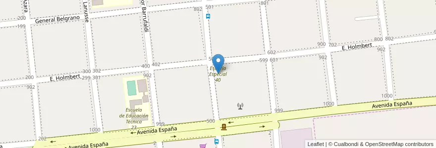 Mapa de ubicacion de Escuela Especial 40 en 阿根廷, Misiones, Departamento Concepción, Municipio De Concepción De La Sierra, Concepción De La Sierra.