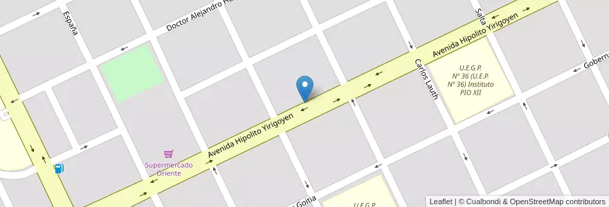 Mapa de ubicacion de Escuela Especial N* 14 en Argentine, Chaco, Departamento General Güemes, Municipio De Juan José Castelli, Juan José Castelli, Juan Jose Castelli.