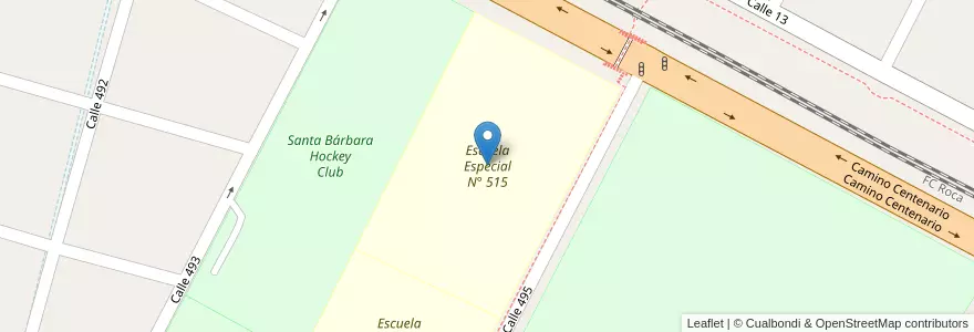 Mapa de ubicacion de Escuela Especial N° 515, Gonnet en Argentinië, Buenos Aires, Partido De La Plata, Manuel B. Gonnet.