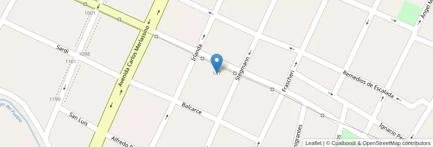 Mapa de ubicacion de Escuela Especial Nº 501 Leandro Picoy Alcobe en Arjantin, Buenos Aires, Partido De Arrecifes.