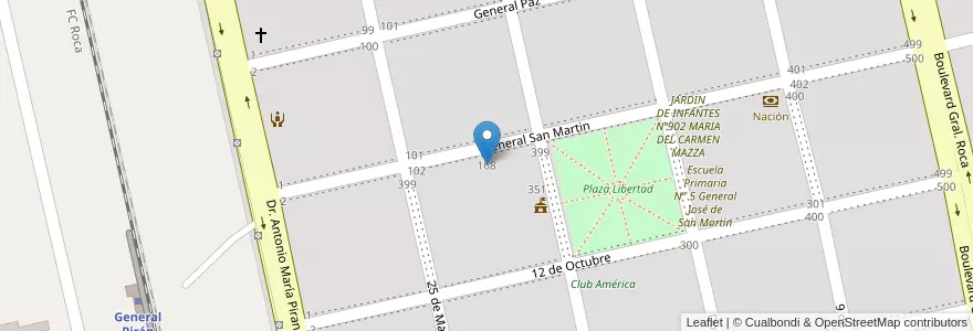 Mapa de ubicacion de Escuela Especial Nº 502 María Elena Walsh en Argentinië, Buenos Aires, Partido De Mar Chiquita.