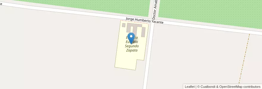 Mapa de ubicacion de Escuela Eusebio Segundo Zapata en アルゼンチン, サンフアン州, チリ, 9 De Julio.