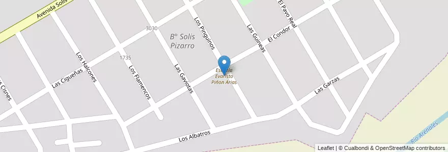 Mapa de ubicacion de Escuela Evaristo Piñon Arias en 阿根廷, Salta, Capital, Municipio De Salta.