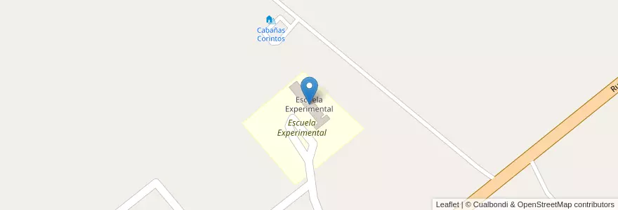 Mapa de ubicacion de Escuela Experimental en 阿根廷, 智利, Chubut, Departamento Futaleufú.