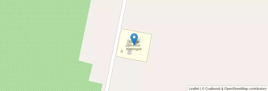 Mapa de ubicacion de Escuela Florencia Nightingale en アルゼンチン, サンフアン州, チリ, 25 De Mayo.