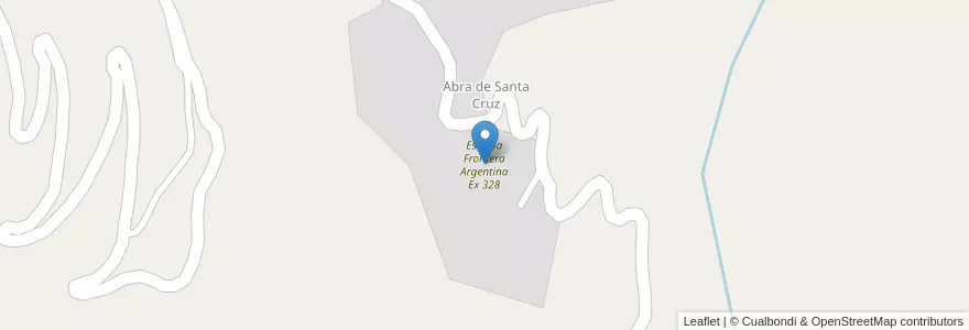 Mapa de ubicacion de Escuela Frontera Argentina Ex 328 en Arjantin, Salta, Santa Victoria, Santa Victoria Oeste.