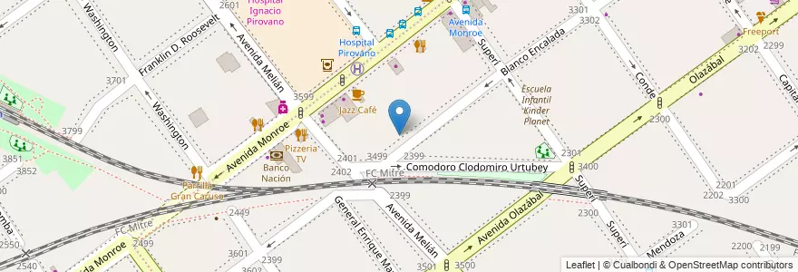 Mapa de ubicacion de Escuela Infantil 06/10° Madre Eufrasia Iaconis, Belgrano en Argentinien, Ciudad Autónoma De Buenos Aires, Comuna 12, Buenos Aires.