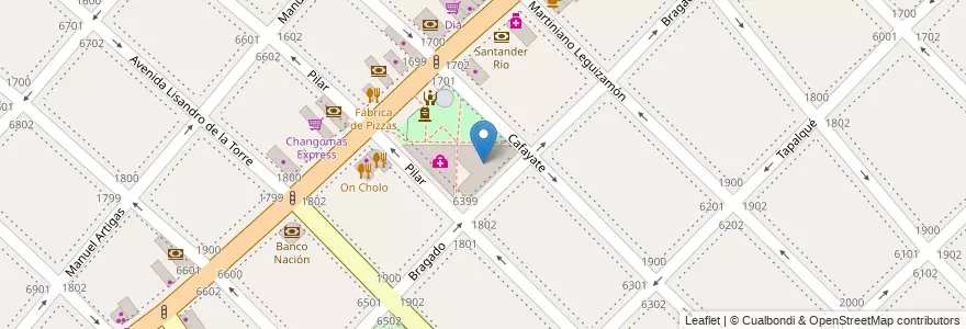 Mapa de ubicacion de Escuela Infantil 06/20° Juan Francisco Salaberry, Mataderos en 阿根廷, Ciudad Autónoma De Buenos Aires, Comuna 9, 布宜诺斯艾利斯.
