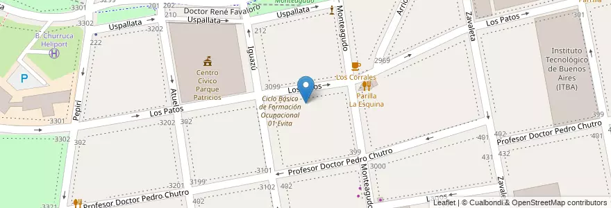 Mapa de ubicacion de Escuela Infantil 11/05° (a), Parque Patricios en Argentinië, Ciudad Autónoma De Buenos Aires, Comuna 4, Buenos Aires.