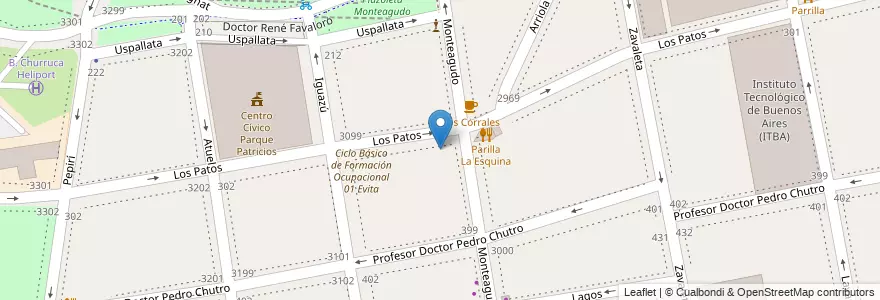 Mapa de ubicacion de Escuela Infantil 11/05° (s), Parque Patricios en Argentina, Ciudad Autónoma De Buenos Aires, Comuna 4, Buenos Aires.