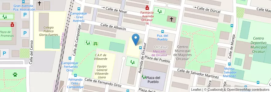 Mapa de ubicacion de Escuela Infantil Albaicín en Spagna, Comunidad De Madrid, Comunidad De Madrid, Área Metropolitana De Madrid Y Corredor Del Henares, Madrid.
