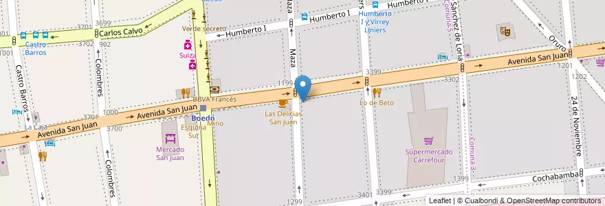 Mapa de ubicacion de Escuela Infantil Ardillitas, Boedo en アルゼンチン, Ciudad Autónoma De Buenos Aires, Comuna 5, ブエノスアイレス.