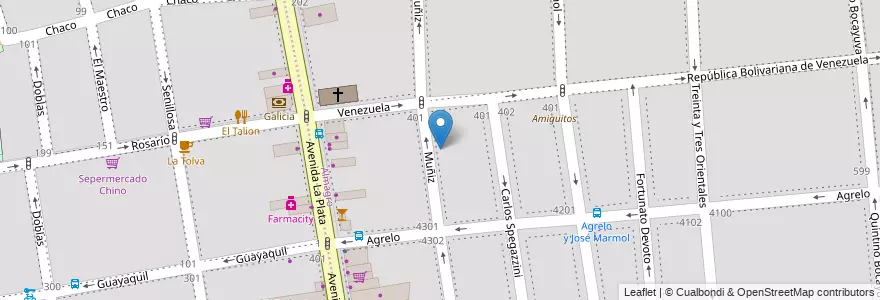 Mapa de ubicacion de Escuela Infantil Artelin, Almagro en آرژانتین, Ciudad Autónoma De Buenos Aires, Comuna 5, Buenos Aires.