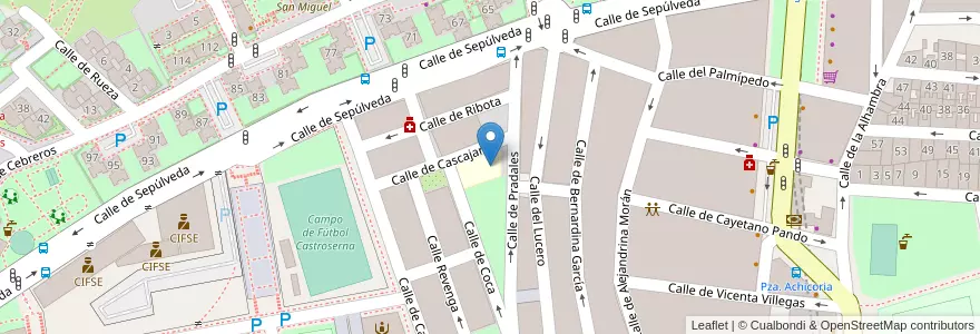 Mapa de ubicacion de Escuela Infantil Chavalitos en Испания, Мадрид, Мадрид, Área Metropolitana De Madrid Y Corredor Del Henares, Мадрид.