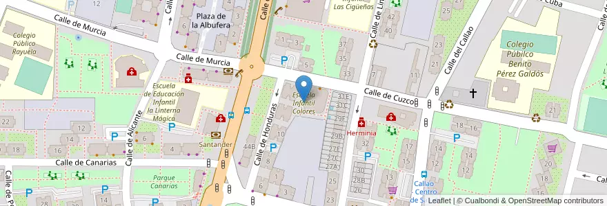 Mapa de ubicacion de Escuela Infantil Colores en Spanje, Comunidad De Madrid, Comunidad De Madrid, Área Metropolitana De Madrid Y Corredor Del Henares, Fuenlabrada.