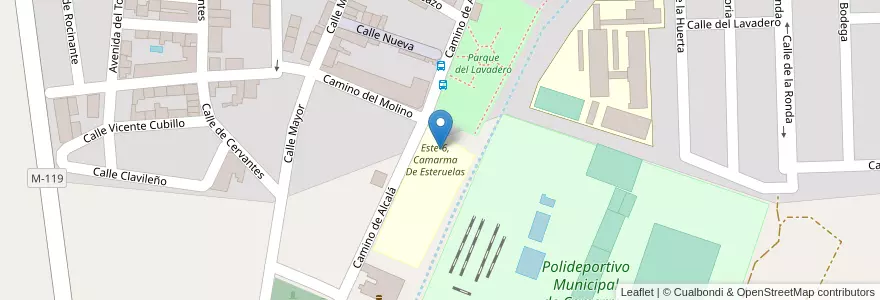 Mapa de ubicacion de Escuela Infantil Colorín Colorado en Spanien, Autonome Gemeinschaft Madrid, Autonome Gemeinschaft Madrid, Cuenca Del Medio Jarama, Camarma De Esteruelas.