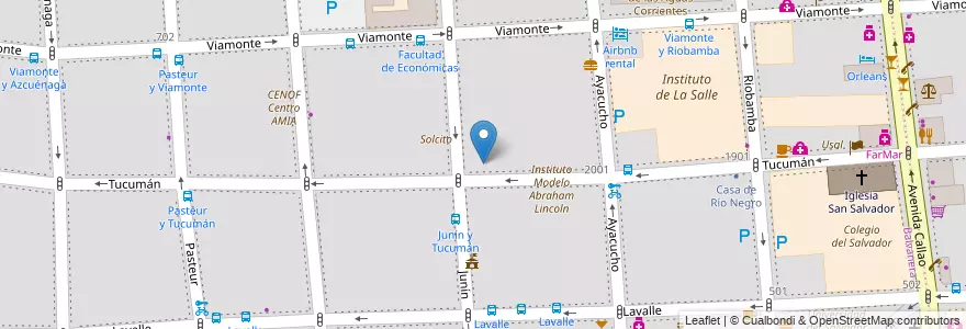 Mapa de ubicacion de Escuela Infantil Cyberpibes, Balvanera en آرژانتین, Ciudad Autónoma De Buenos Aires, Comuna 3, Buenos Aires.