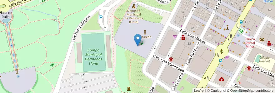 Mapa de ubicacion de Escuela Infantil Dolores Medio en Sepanyol, Asturias, Asturias, Oviedo.